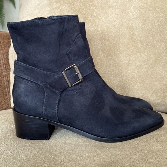 Brand New Avellini Genuine Leather Black Heeled Zipper Ankle Boots Made in Italy - Picture 9 of 15